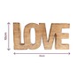 Wooden Love Standing Decoration 21cm x 10cm image number 3