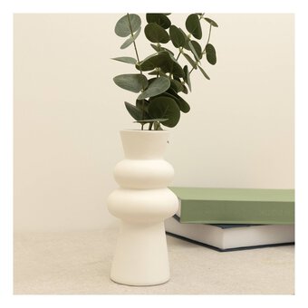 Ceramic Curved Vase 8cm x 17cm