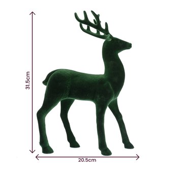 Green Velvet Stag 32cm image number 4