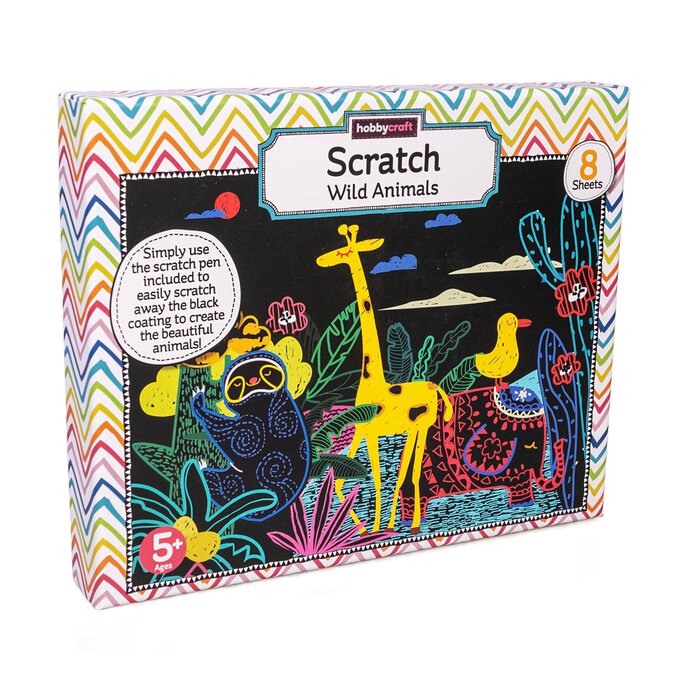Sealife Scratch Art Pictures (Pack of 8) Craft Kits Scratch Art