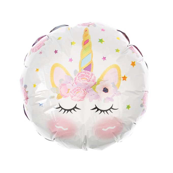 Large Round Unicorn Foil Balloon | Hobbycraft