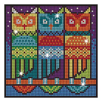 Kitfix Three Wise Owls Diamond Art image number 5