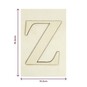 Wooden Letter Z Plaque 10cm x 15cm image number 4