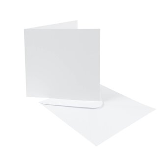 Anita’s White Cards and Envelopes 13.5cm x 13.5cm 50 Pack