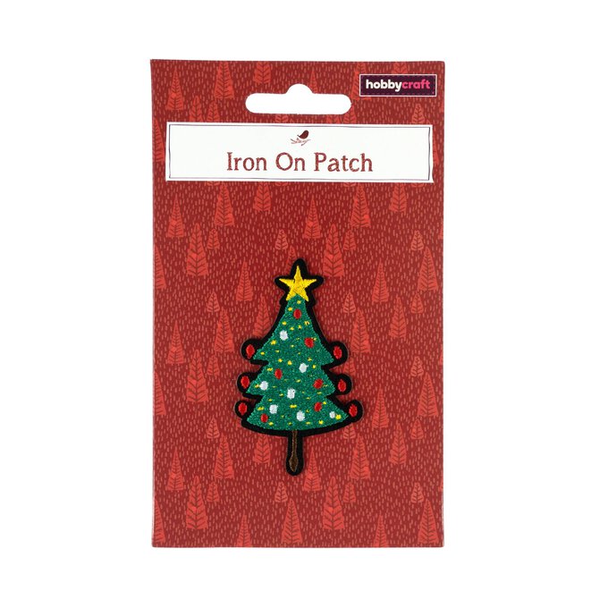 Christmas Tree Iron-On Patch image number 1