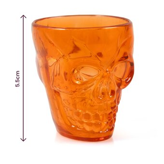 Mini Orange Skull Shot Glasses 4 Pack image number 5