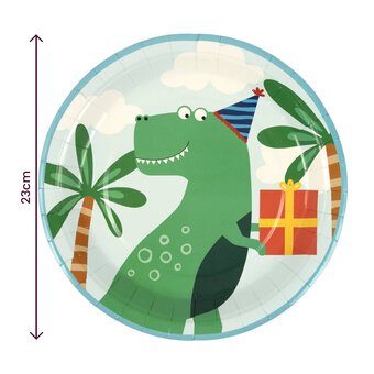 Dinosaur Party Paper Plates 8 Pack  image number 4