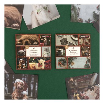 Traditional Christmas Paper Pad 4 x 4 Inches 18 Sheets image number 5