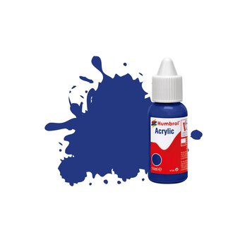 Humbrol Blue Matt Acrylic Paint Dropper 14ml (25)