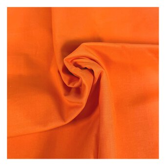 Women’s Institute Bright Orange Premium Cotton Fabric by the Metre