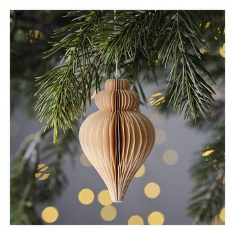 Hanging Paper Bauble Decoration