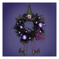 Purple and Black Halloween Witch Wreath 60cm image number 2