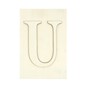 Wooden Letter U Plaque 10cm x 15cm image number 1