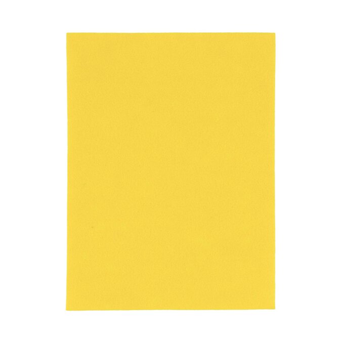 Yellow Self-Adhesive Felt Sheet 9 x 12 Inches image number 1