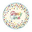 Rainbow Celebration Paper Plates 8 Pack 