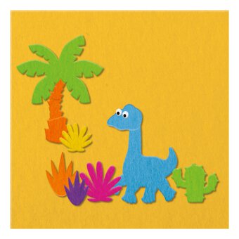 Fuzzy-Felt Dinosaur Drawer Set
