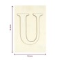 Wooden Letter U Plaque 10cm x 15cm image number 4