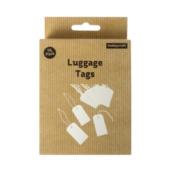 White Luggage Gift Tags 76 Pack image number 5