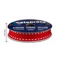 Red Grosgrain Running Stitch Ribbon 9mm x 5m image number 3