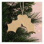 Mache Hanging Holly Decoration 10cm image number 1