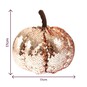 Rose Gold Sequin Pumpkin 17cm image number 6