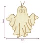 Hanging Wooden Ghost Decoration 10cm image number 5