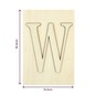 Wooden Letter W Plaque 10cm x 15cm image number 4