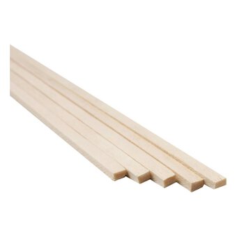 Balsa Wood Sticks 1/8 x 1/8 x 12 Inch Hardwood Square Wooden