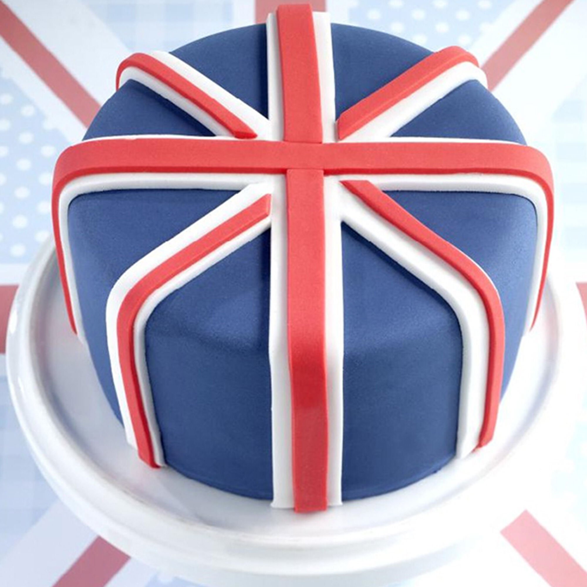 British flag cake for my one direction lover | Cake, Fancy cakes, Flag cake