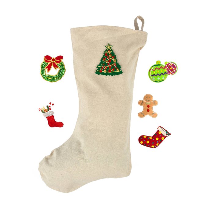 Christmas Stocking and Patches Bundle image number 1