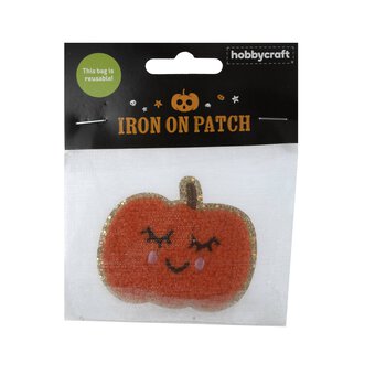 Pumpkin Iron-On Patch  image number 6