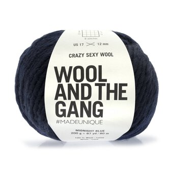 Wool and the Gang Midnight Blue Crazy Sexy Wool 200g 