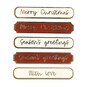 Christmas Phrase Foiled Card Toppers 5 Pack image number 1