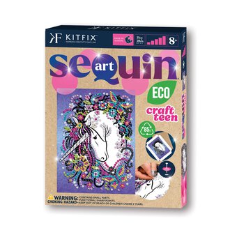 Kitfix Unicorn Sequin Art Craft Teen Kit