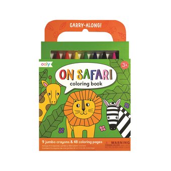 On Safari Colouring Book Kit