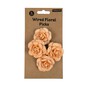 Champagne Clara Flower Wired Floral Picks 4 Pieces image number 5