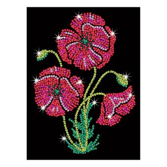 Kitfix Poppies Sequin Art Kit image number 5