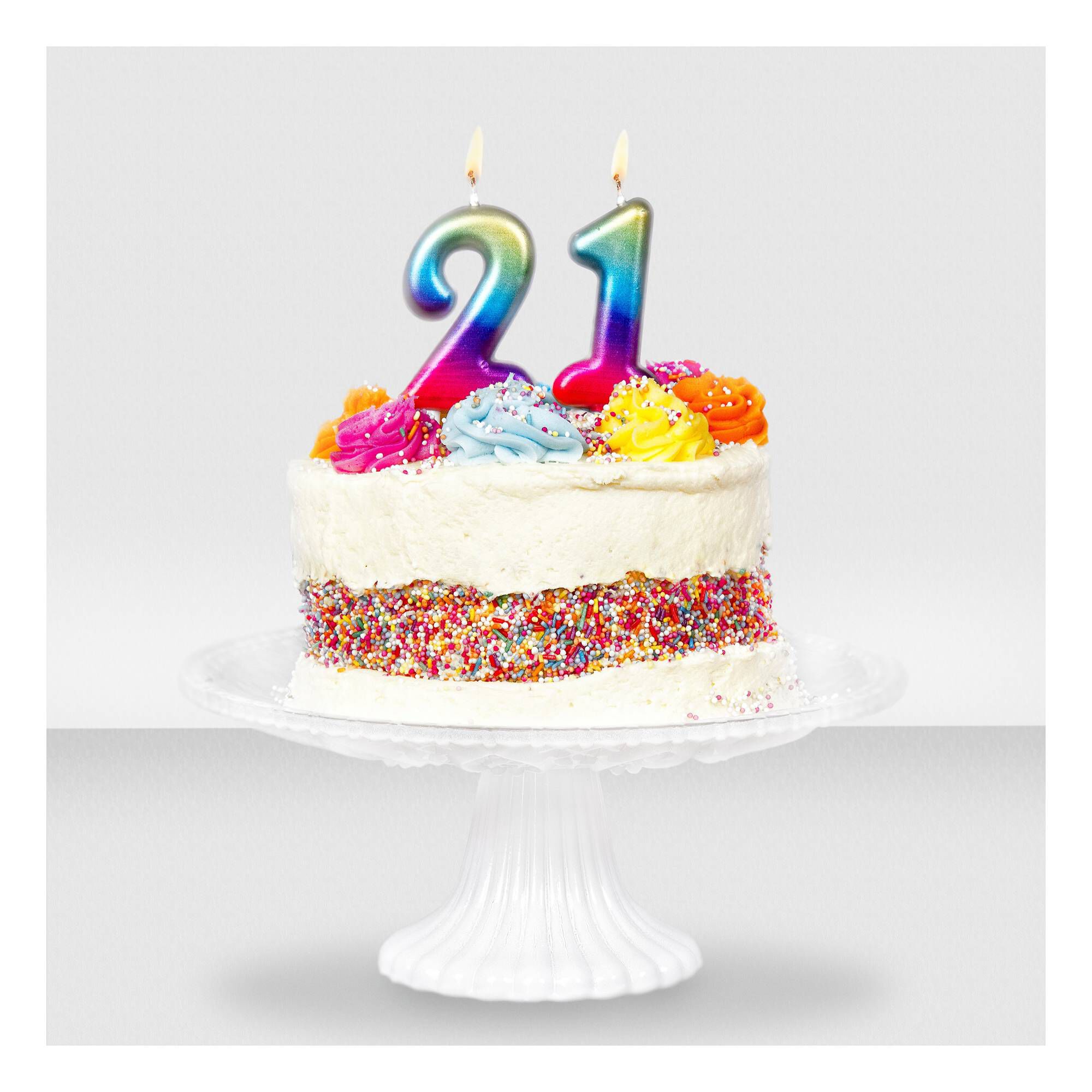 Premium Vector | Happy birthday cake with candle number