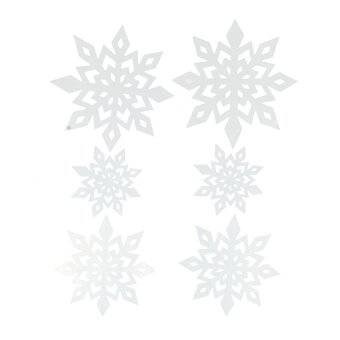 Hanging Paper Snowflakes 6 Pack