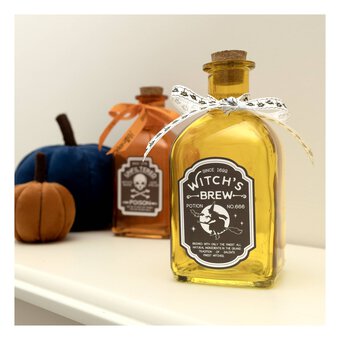 Yellow Potion Bottle 13cm