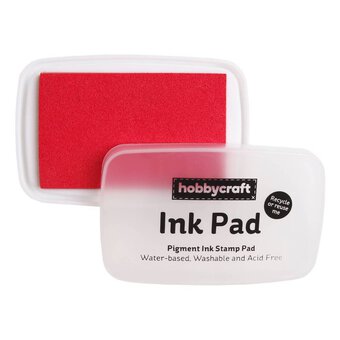 Jumbo Washable Stamp Pad - Red - Pack of 2