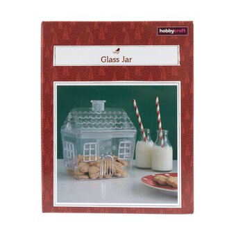 Glass Gingerbread House Cookie Jar image number 7