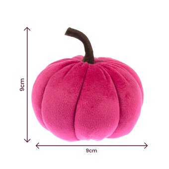 Bright Pink Plush Pumpkin 9cm image number 5