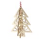 Hanging Wooden Decoration Laser Cut-Out Tree 10cm image number 2