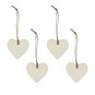 Hanging Ceramic Hearts 4cm 4 Pack image number 1