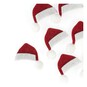 Red Felt Santa Hat Embellishments 9 Pack image number 3