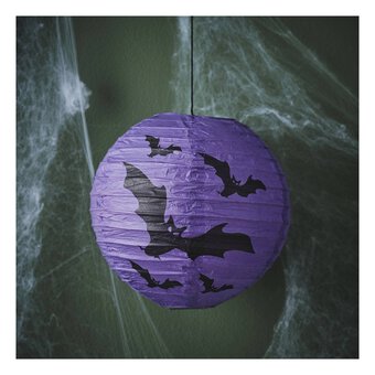 Purple Halloween Lantern 20cm 