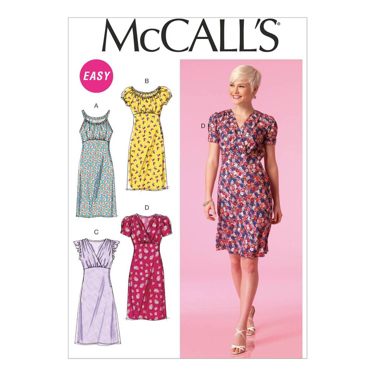 McCall’s Women’s Dress Sewing Pattern M7116 (8-16) | Hobbycraft