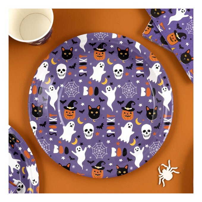 Halloween Paper Plates 8 Pack  image number 1