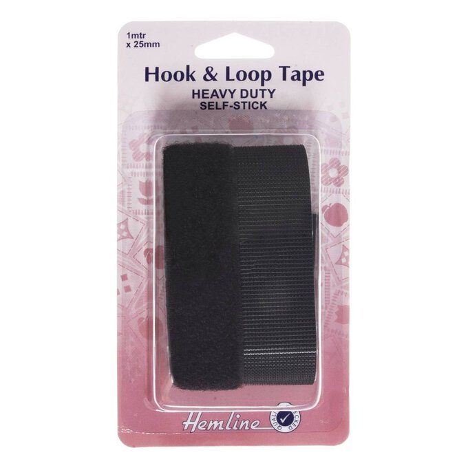25M Length Hook and Loop Tape Self Adhesive Strips Set with Sticky